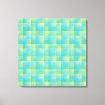Blauw Groen Geruit Abstract Patroon