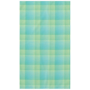Blauw Groen Geruit Abstract Patroon Tafelkleed