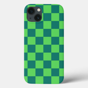 Blauw groen geruit gingham patroon Case-Mate iPhone case