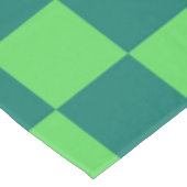 Blauw groen geruit gingham patroon tafelkleed (Gekanteld)