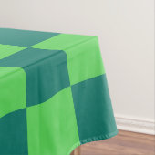 Blauw groen geruit gingham patroon tafelkleed (Voorbeeld)