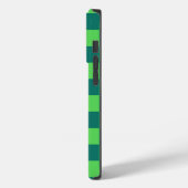 Blauw groen geruite telefoonhoesje Case-Mate iPhone case (Achterkant / Links)