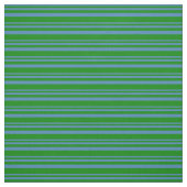 Blauw & Groen Gestreept Patroon Stof (Swatch)