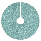 Blauw groen glitterpatroon kerstboom rok (Voorkant)