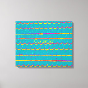 blauw groen gordelroos Thunder_Cove Canvas Afdruk