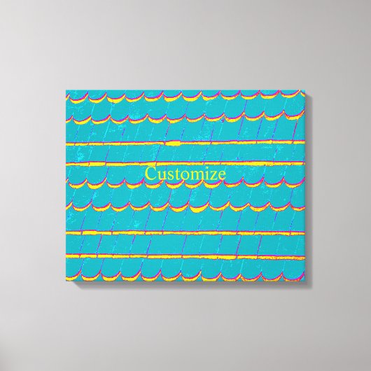 blauw groen gordelroos Thunder_Cove Canvas Afdruk (Voorkant)