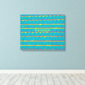 blauw groen gordelroos Thunder_Cove Canvas Afdruk (Insitu (Houten vloer))