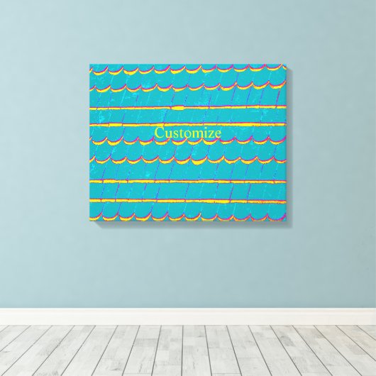 blauw groen gordelroos Thunder_Cove Canvas Afdruk (Insitu (Houten vloer))