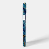 Blauw, groen, goud Case-Mate iPhone case (Achterkant / Rechts)