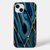 Blauw, groen, goud Case-Mate iPhone case (Achterkant)