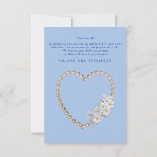 Blauw, groen, goud, ivoorzijde en bruiloftDank u K RSVP Kaartje (Achterkant)