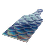 Blauw Groen Goud Zeemeermin Schalen Holografisch G Snijplank (Hoek)