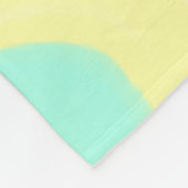 Blauw groen grijs 50ste verjaardag naam toevoegen  fleece deken (Hoek)