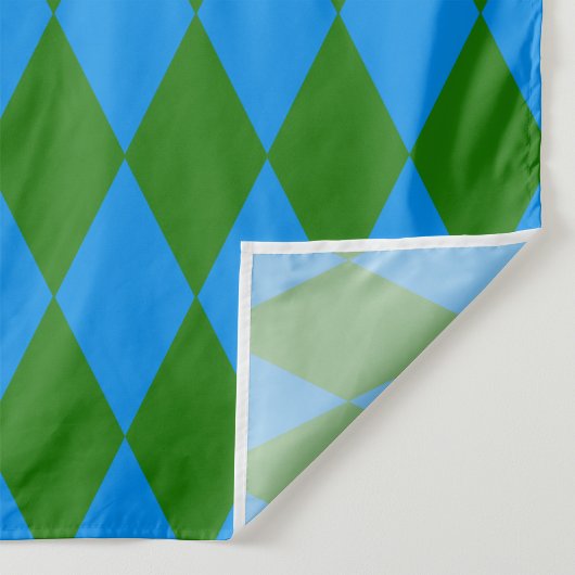 Blauw Groen Harlekijn Geruit Ontwerp Stof