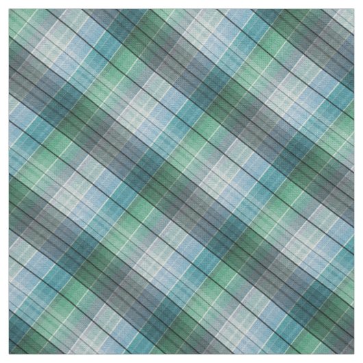 Blauw groen in de kooi. stof (Swatch)