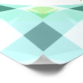 Blauw Groen Je bent een Star Baby Boy Kinderkamer  Poster (Hoek)