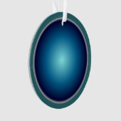 blauw/groen > kerstversiering ornament (voorkant)