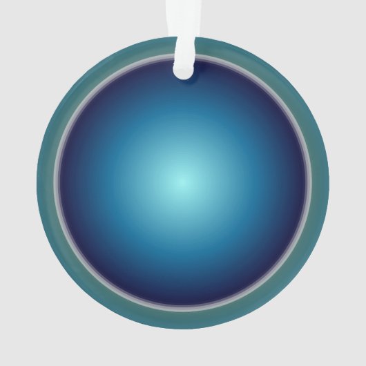 blauw/groen > kerstversiering ornament (achterkant)