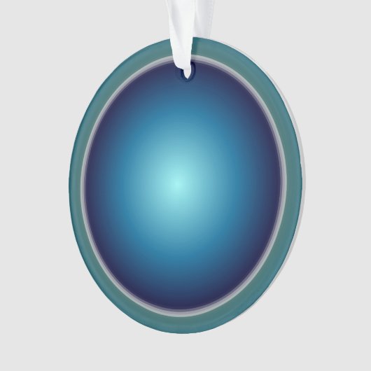  blauw/groen > kerstversiering ornament (voorkant)