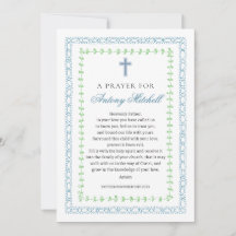 Blauw Groen Kruis doopgebed