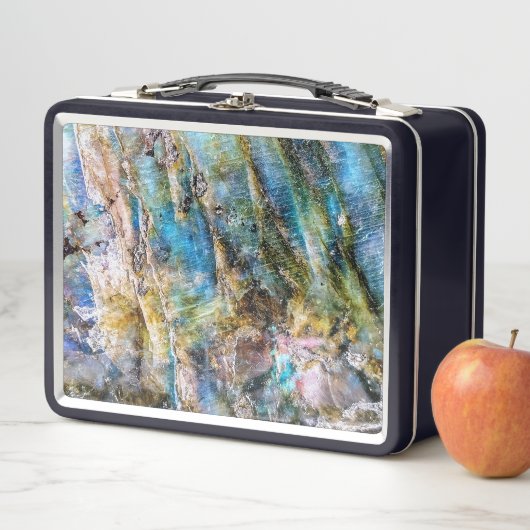 Blauw Groen Labradorite Edelsteen (In situ)