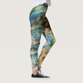 Blauw Groen Labradorite Edelsteen Leggings (Rechts)