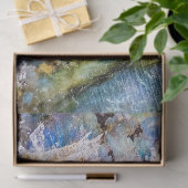 Blauw Groen Labradorite Edelsteen Tissuepapier (Geschenk)