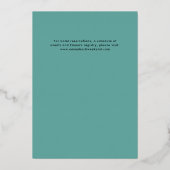 Blauw Groen Lets Go Meisjes Bachelorette Party Folie Uitnodiging (Achterkant)