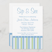 Blauw groen licht en zie strepen kaart (Voorkant / Achterkant)