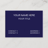 Blauw Groen Mandala Geometrisch Driehoekpatroon Visitekaartje (Achterkant)