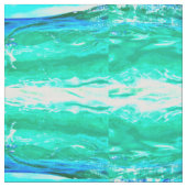 blauw/groen mauïdegolfpatroon stof (Close Up)