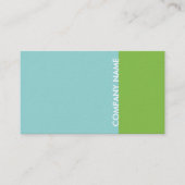 Blauw groen modern visitekaartje (Voorkant)
