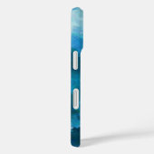 Blauw & Groen Modern Waterverf Aangepast Monogram Case-Mate iPhone Case (Achterkant / Rechts)
