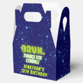 Blauw Groen Neon Gloeiende Bruh Bedankt Jongens Ve Bedankdoosjes (Geopend)