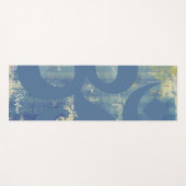 Blauw groen OM symbool distressed denim gepersonal Yogamat (Voorkant (horizontaal))