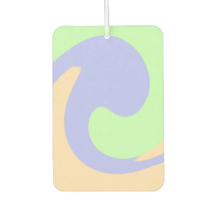 Blauw groen ombre vloeibaar marmer boho vet patroo luchtverfrisser