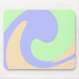 Blauw groen ombre vloeibaar marmer boho vet patroo muismat