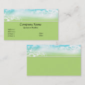 Blauw/Groen Ontworpen de Visitekaartjes van het On (Voorkant / Achterkant)