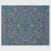 Blauw groen Oranje Blauwgroen  Arabisch patroon Cadeaupapier (Vlak)