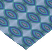 Blauw groen ovaal ontwerp tafelkleed (Gekanteld)