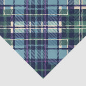 Blauw, Groen & Paarse geruite Tissuepapier (Detail)