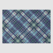 Blauw, Groen & Paarse geruite Tissuepapier (Voorkant)