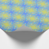 Blauw groen-partijballonpatroon Verpakkingspapier Cadeaupapier (Hoek)