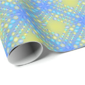 Blauw groen-partijballonpatroon Verpakkingspapier Cadeaupapier (Rol Hoek)