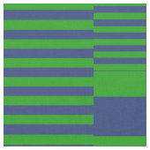 Blauw Groen Patchwork Strepen Design  Stof (Close Up)