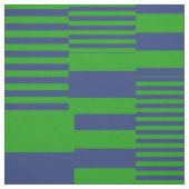 Blauw Groen Patchwork Strepen Design  Stof (Swatch)