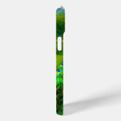 Blauw Groen Peacock Foto Celebrate Script Modern Case-Mate iPhone Case (Achterkant / Rechts)