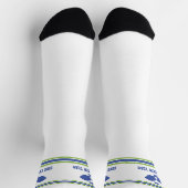 Blauw Groen Pickleball Paddles Gepersonaliseerd Te Sokken (Top)