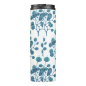 Blauw Groen Plant Pen Tekening Thermische Tumbler Thermosbeker (Achterkant)