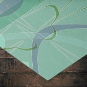 Blauw Groen Pop Art Nouveau Abstract Bloemen Colla Tissuepapier